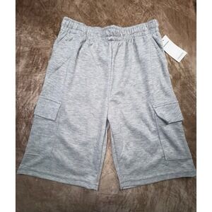 Balance Collection Boys Heather Grey Large Shorts Athletic Cargo pockets NWT